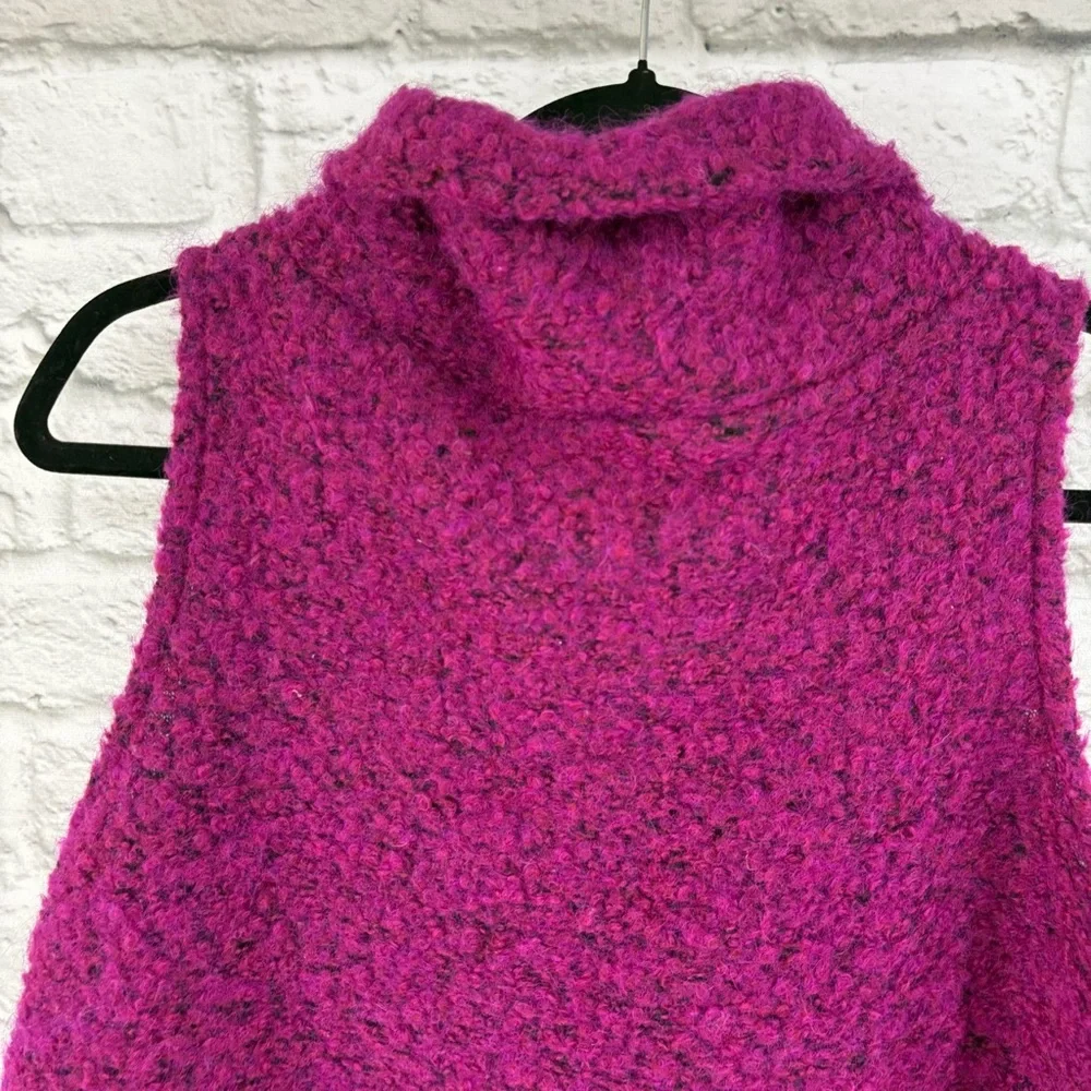 Bryn Walker Boucle Cowl Neck Wool Blend Sleeveless Sweater Small - Picture 5 of 14